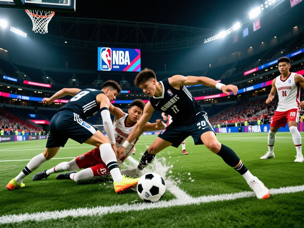 足球场上的冲撞与碰撞让人心潮澎湃  第2张